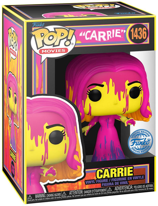 Funko Carrie Black Light Pop! Figura de Vinilo #1436 - Entertainment Earth Exclusivo