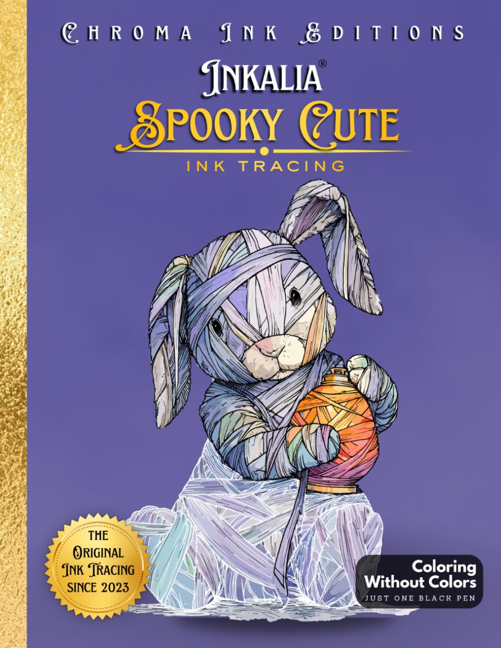 Libro: Inkalia Spooky Cute - Fill the White Lines with One Black Pen to Reveal Cozy Creepy Cute Creatures: Ink Tracing Coloring Book, A New Reverse Coloring ... Tracing: Creepy Cute Halloween Series)