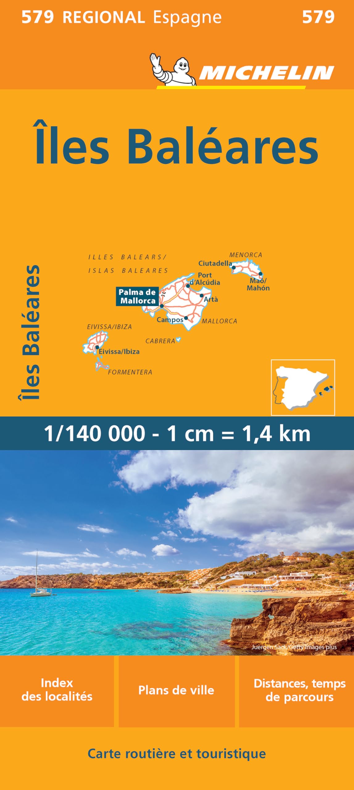 Libro: Carte Régionale Iles Baleares: carte routière et touristique: 579