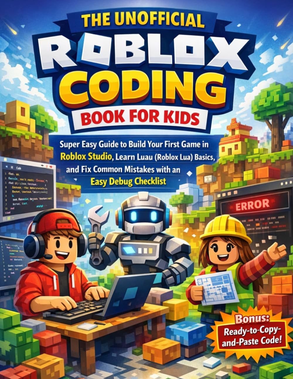 Libro: The Unofficial Roblox Coding Book for Kids: Easy Guide to Build Your First Game in Roblox Studio | Learn Luau (Roblox Lua) Basics and Fix Common ... (The Roblox Super Skills Series (Unofficial))