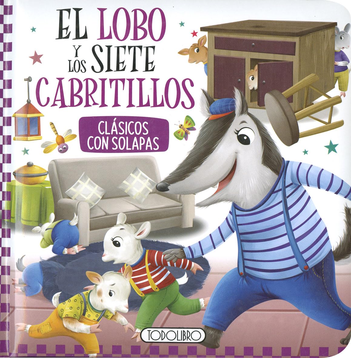 Libro: El lobo y los siete cabritillos (Clásicos con solapas)