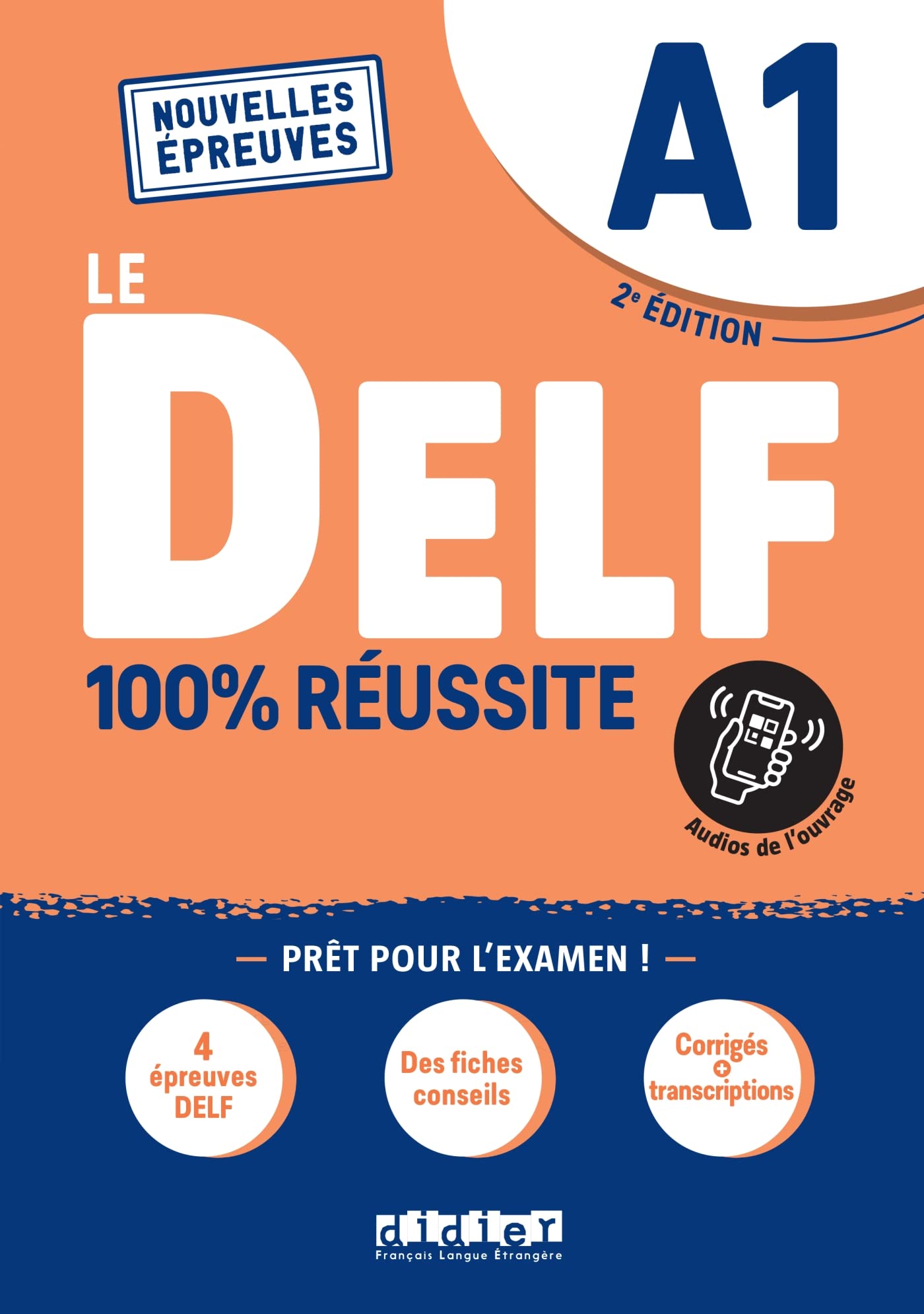 Libro: Le DELF A1 100% Réussite - édition 2021-2022 - Livre + didierfle.app: Nouvelles Epreuves