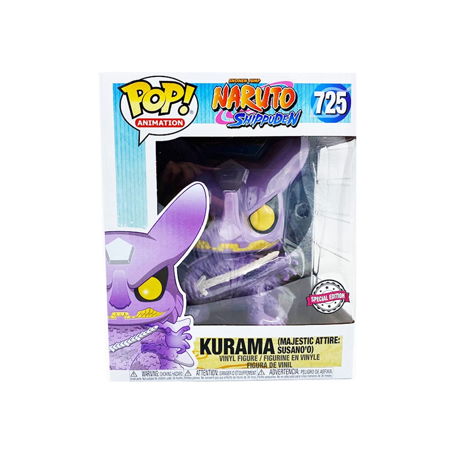 Funko Pop! Animación: Shonen Jump Naruto Shippuden #725 - Kurama Majestic Attire Susano'o 6 Pulgadas Exclusivo Bundled with Free Pet Compatible .5mm Extra Rigged Protector