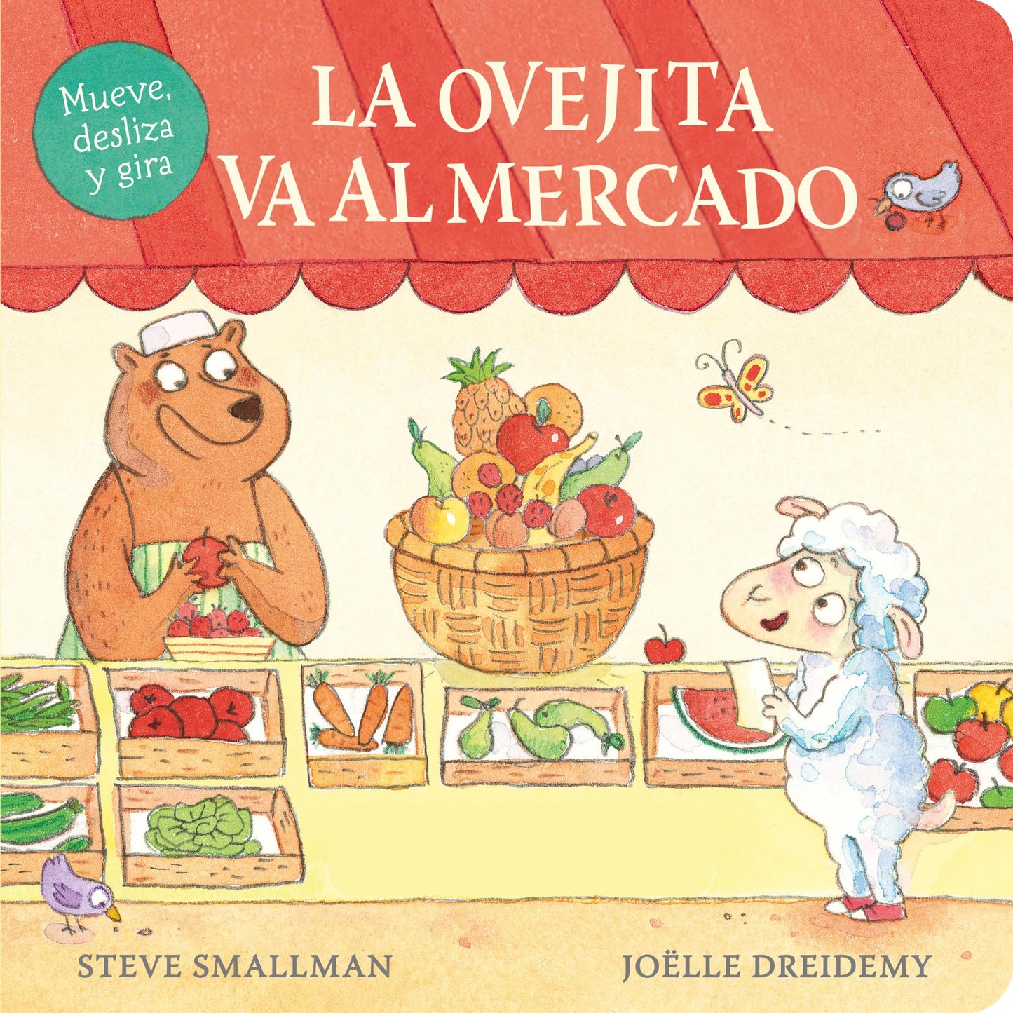 Libro: La ovejita va al mercado (La ovejita que vino a cenar. Libro de cartón con mecanismos) (Pequeñas manitas)