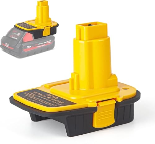 Convertidor-DM18D-para-batería-DeWalt-de-18-V-a-20-V-con-puerto-USB-para-herramientas-DeWalt,-compatible-con-Milwaukee-M18-de-litio-de-18-V-y-herramientas-inalámbricas-DeWalt-de-18-V-XRP-de-níquel-cadmio.