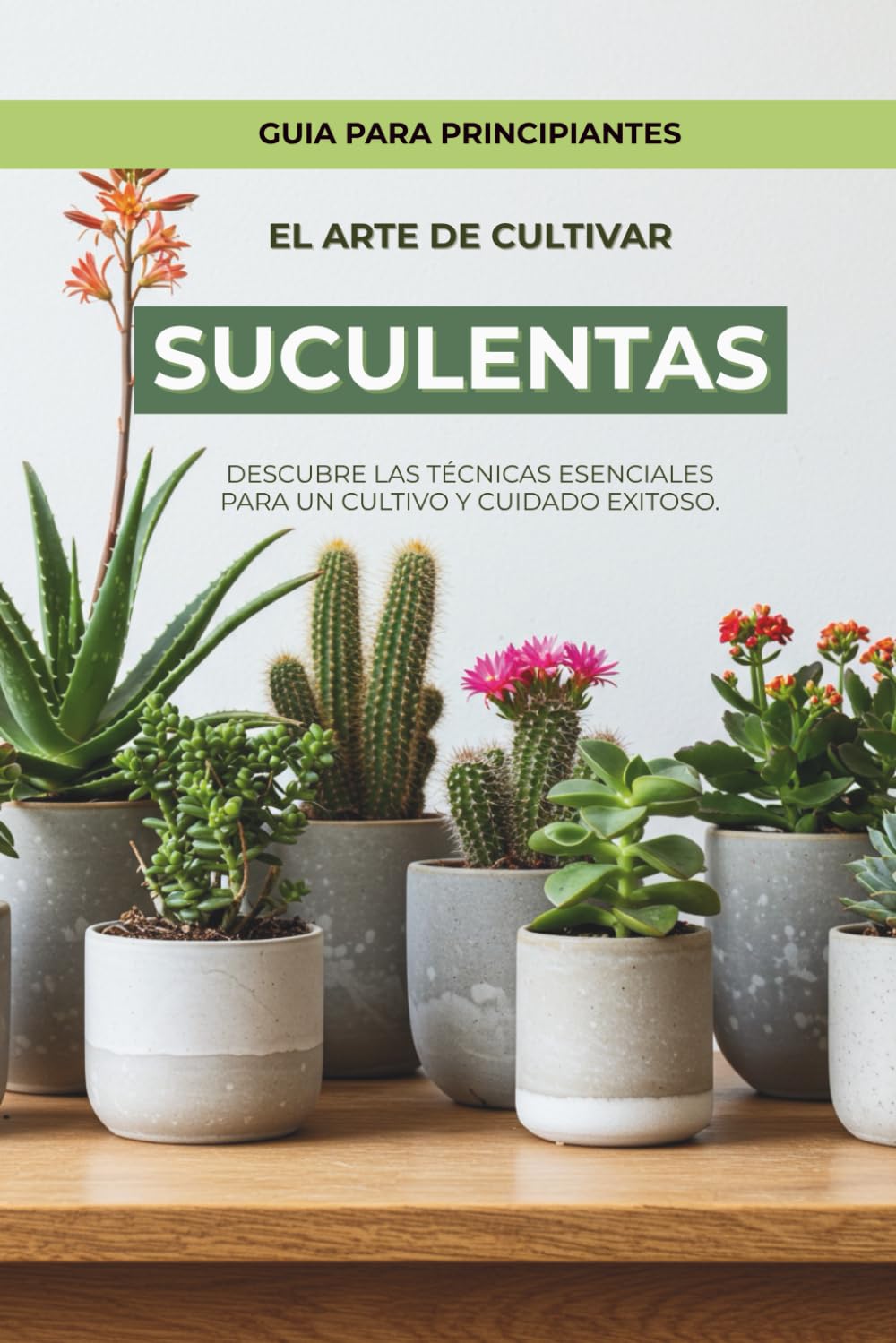 Libro de suculentas: Plantas naturales de interior, Suculentas cuidado de plantas de interior (Jardineria para principiantes) (Spanish Edition)