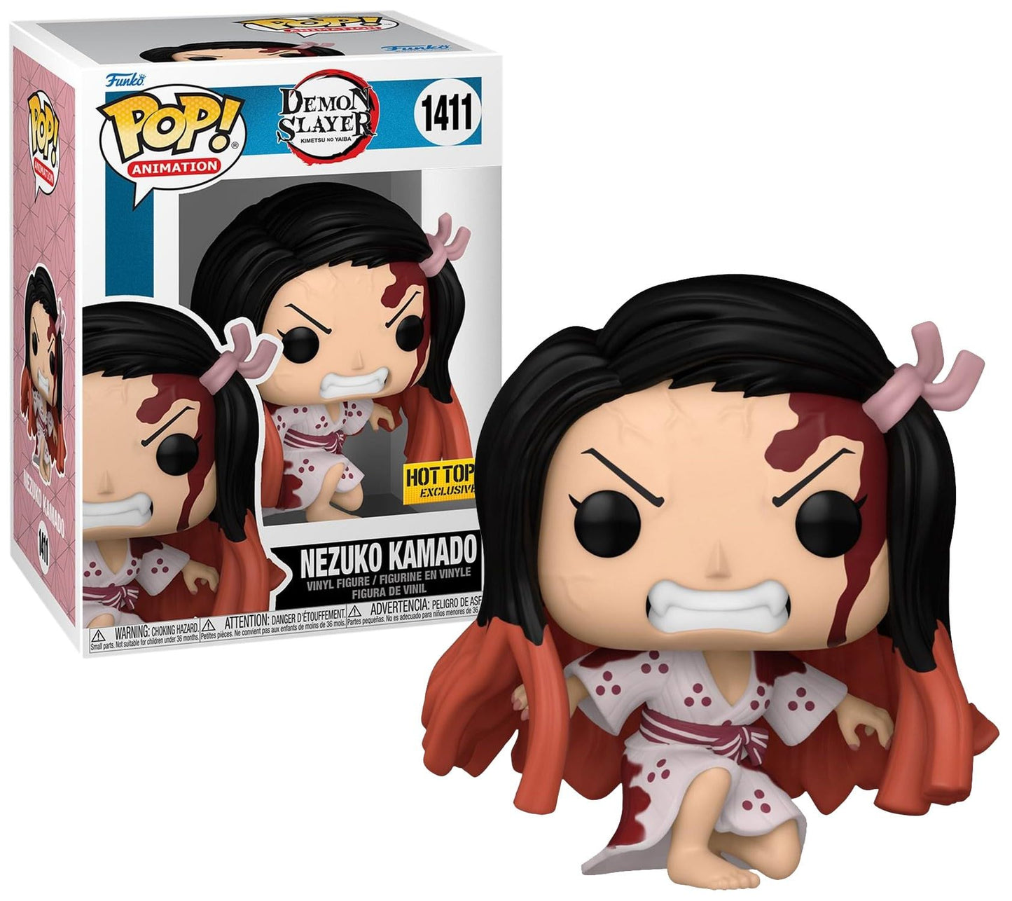 Funko Demon Slayer: Kimetsu no Yaiba: Kimetsu no Yaiba POP! Animation Nezuko Kamado Exclusivo Figura de Vinilo #1411 [1411]