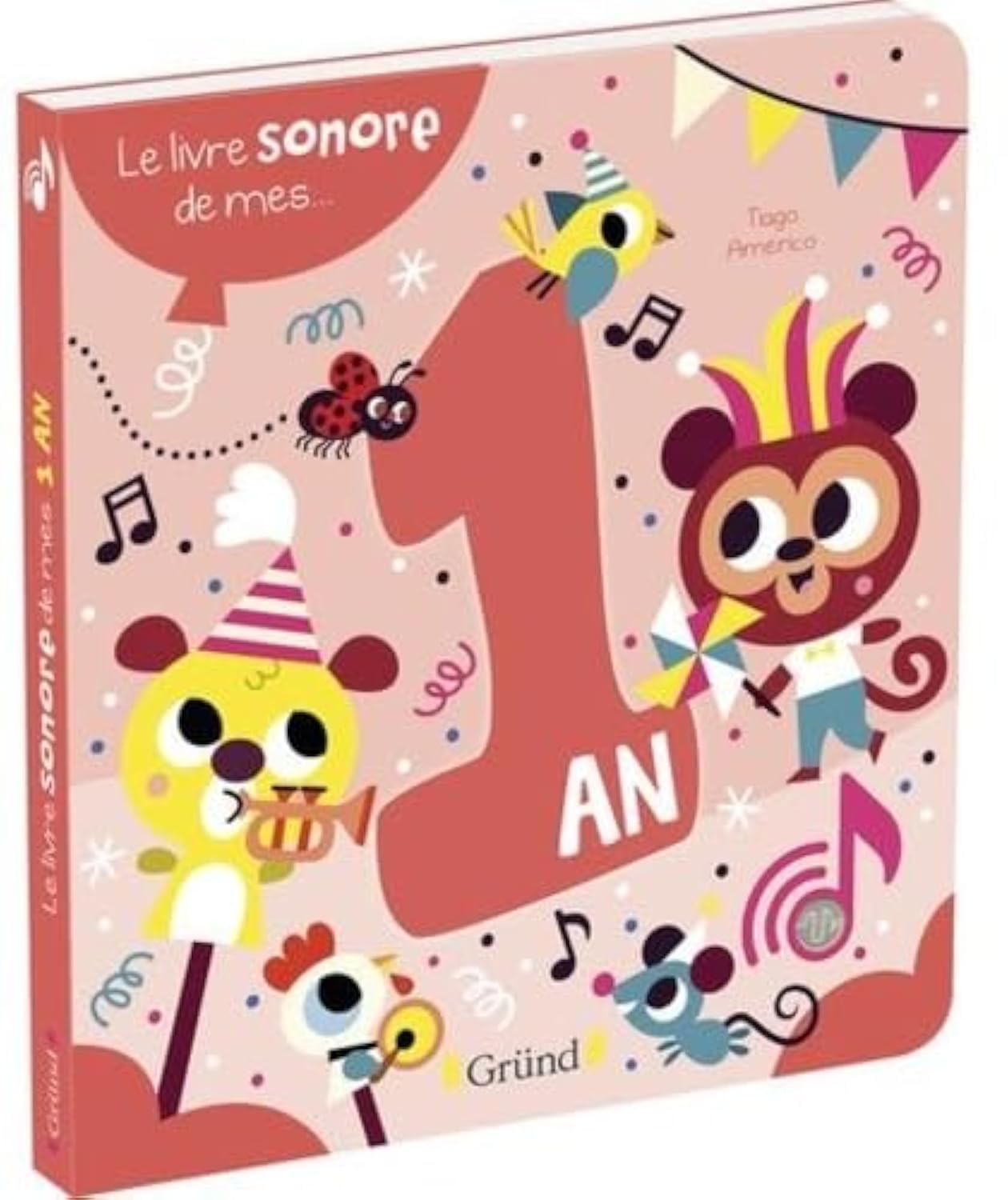 Libro: Le livre sonore de mes 1 an - Livre sonore avec 6 puces - À partir de 1 an