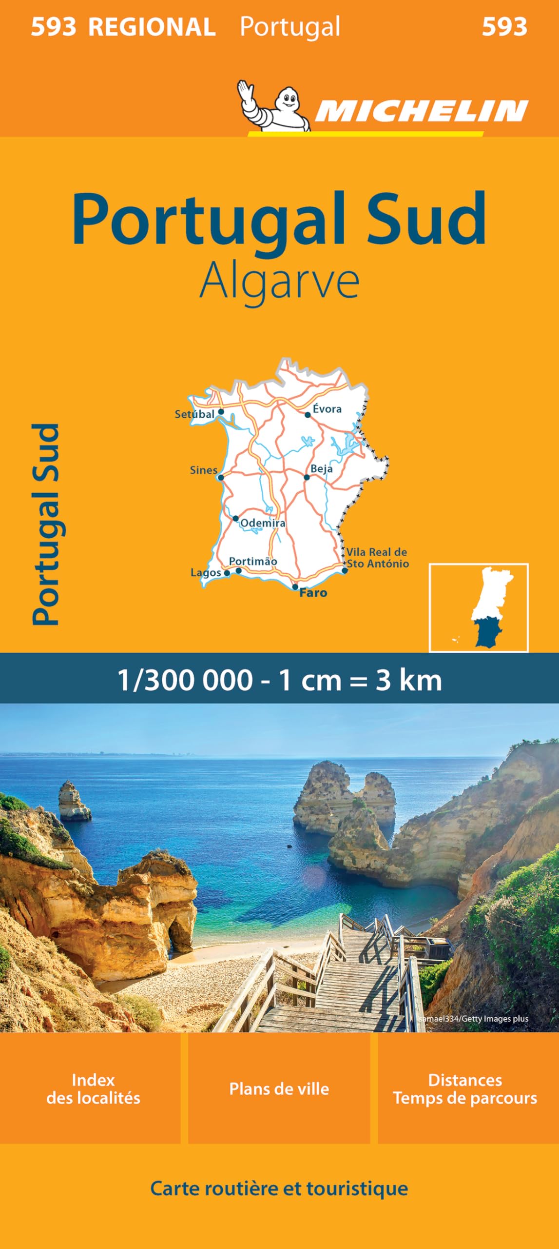 Libro: Carte Régionale Portugal Sud : Algarve (Multilingual Edition)