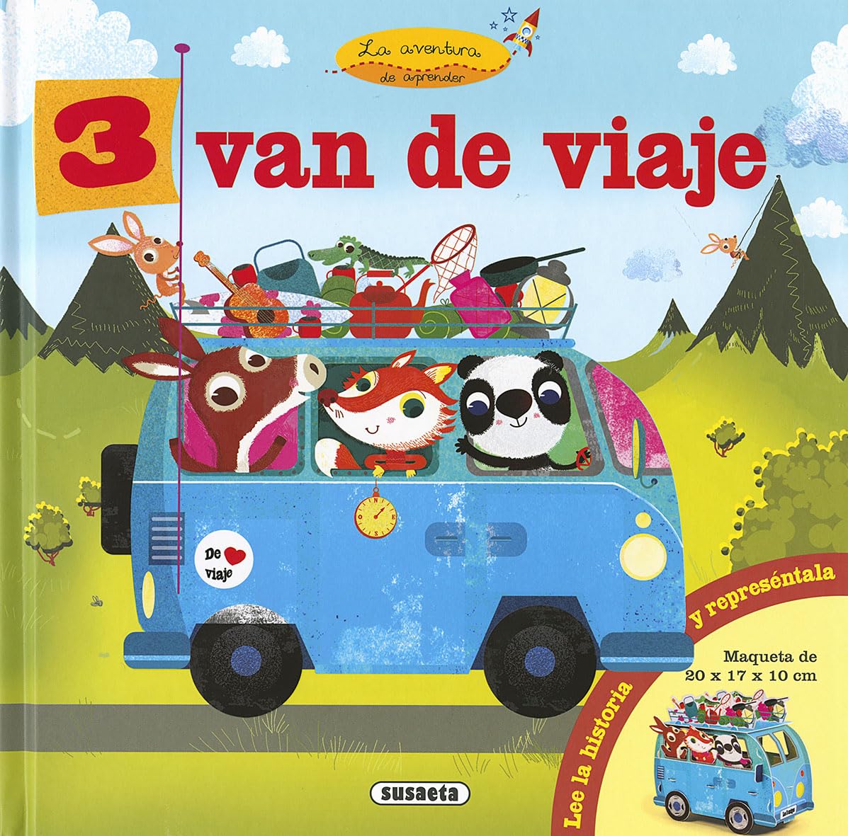 Libro: Susaeta - 3 van de viaje (Panda, zorro y burro)