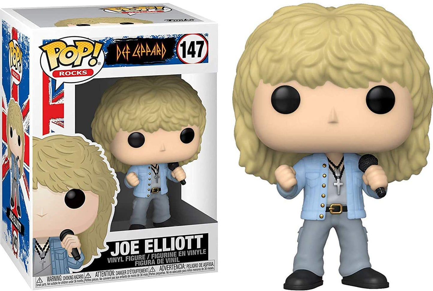 Funko Pop! Música: Def Leppard - Joe Elliott, Multicolor