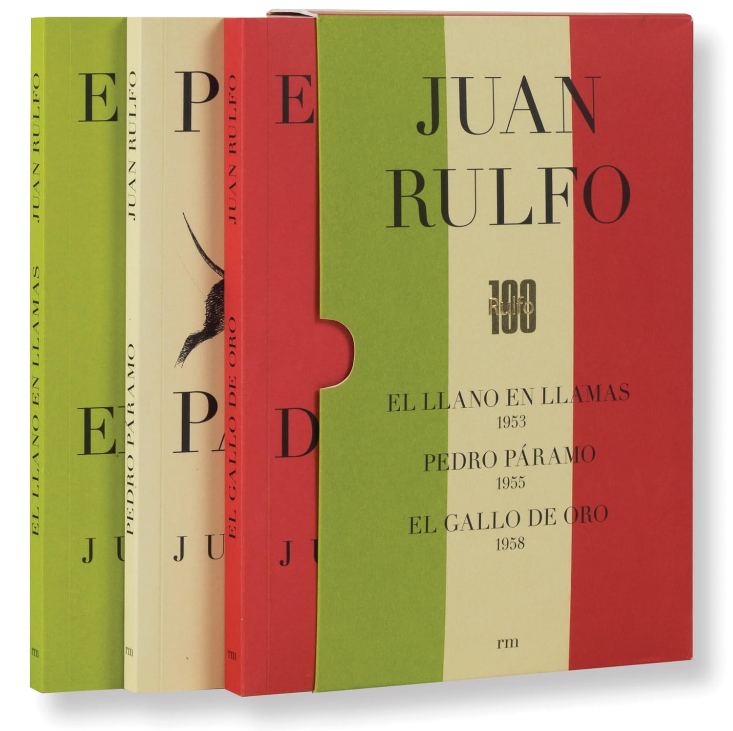Libro: CAJA. EDICIÓN CONMEMORATIVA DEL CENTENARIO DE JUAN RULFO: Pedro Páramo. Llano en Llamas. Gallo de Oro (SIN COLECCION)