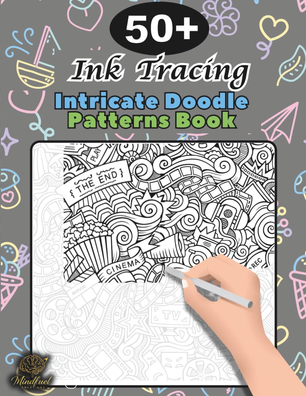 Libro: Ink Tracing Doodle Book for Adults: 50+ Intricate Doodle Patterns to Trace Mindfully, Relax Your Mind, and Release Stress (Tracing books)