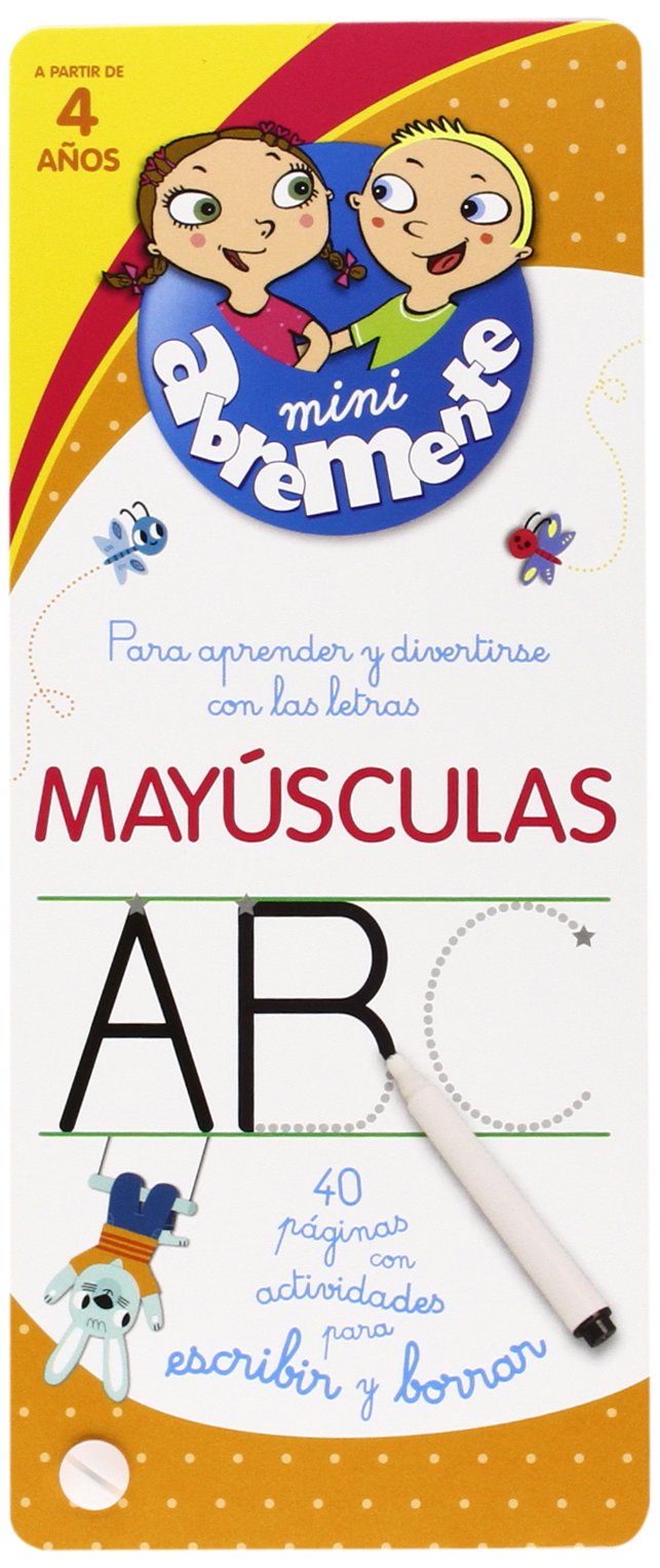 Libro: Mayúsculas. 40 Páginas Con Actividades Para Escribir Y Borrar (Abremente Escribir y Borrar)