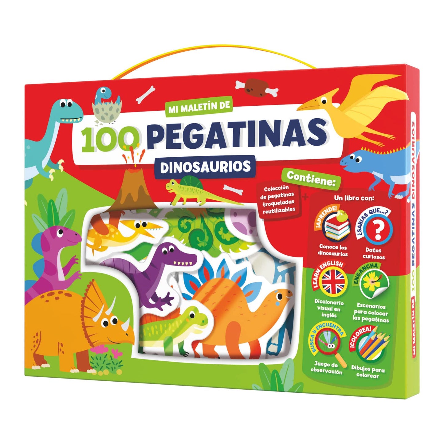 Libro: MALETIN 100 PEGATINAS - DINOSAURIOS