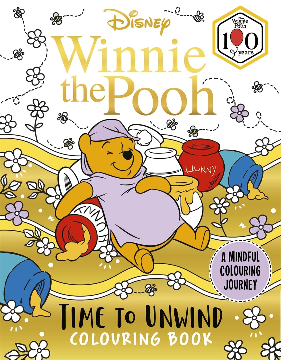 Libro: Disney Winnie the Pooh – Time to Unwind Colouring Book: A Mindful Colouring Journey