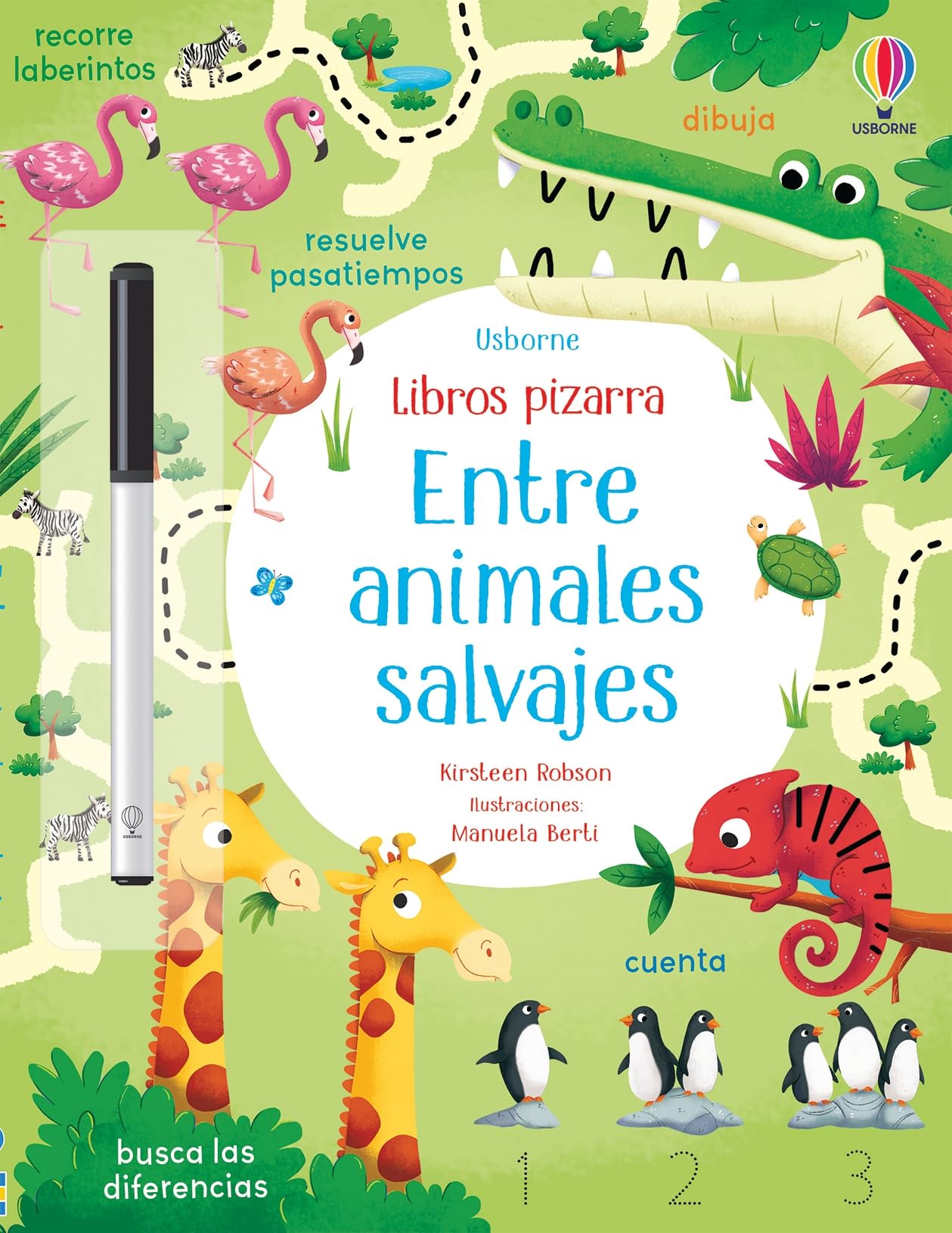 Libro: Entre animales salvajes (Libros pizarra con actividades)