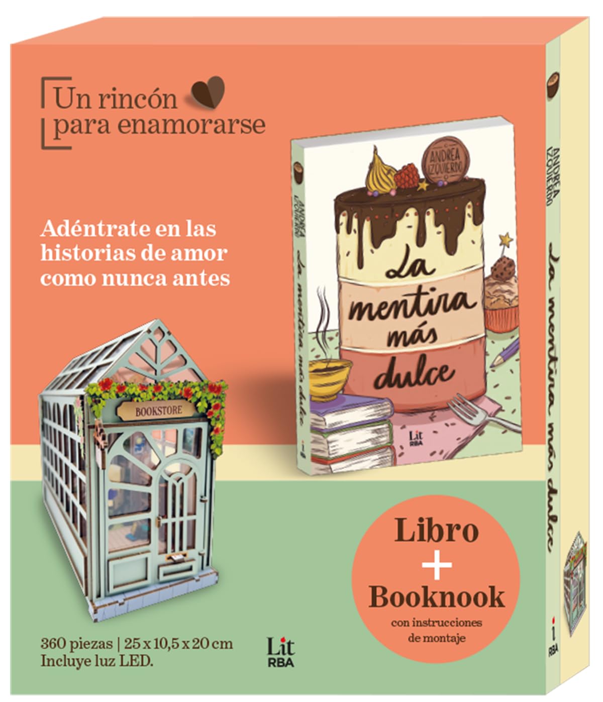 Libro: Un rincón para enamorarse: Kit Book nook librería + La mentira más dulce (Lit - New Adult)