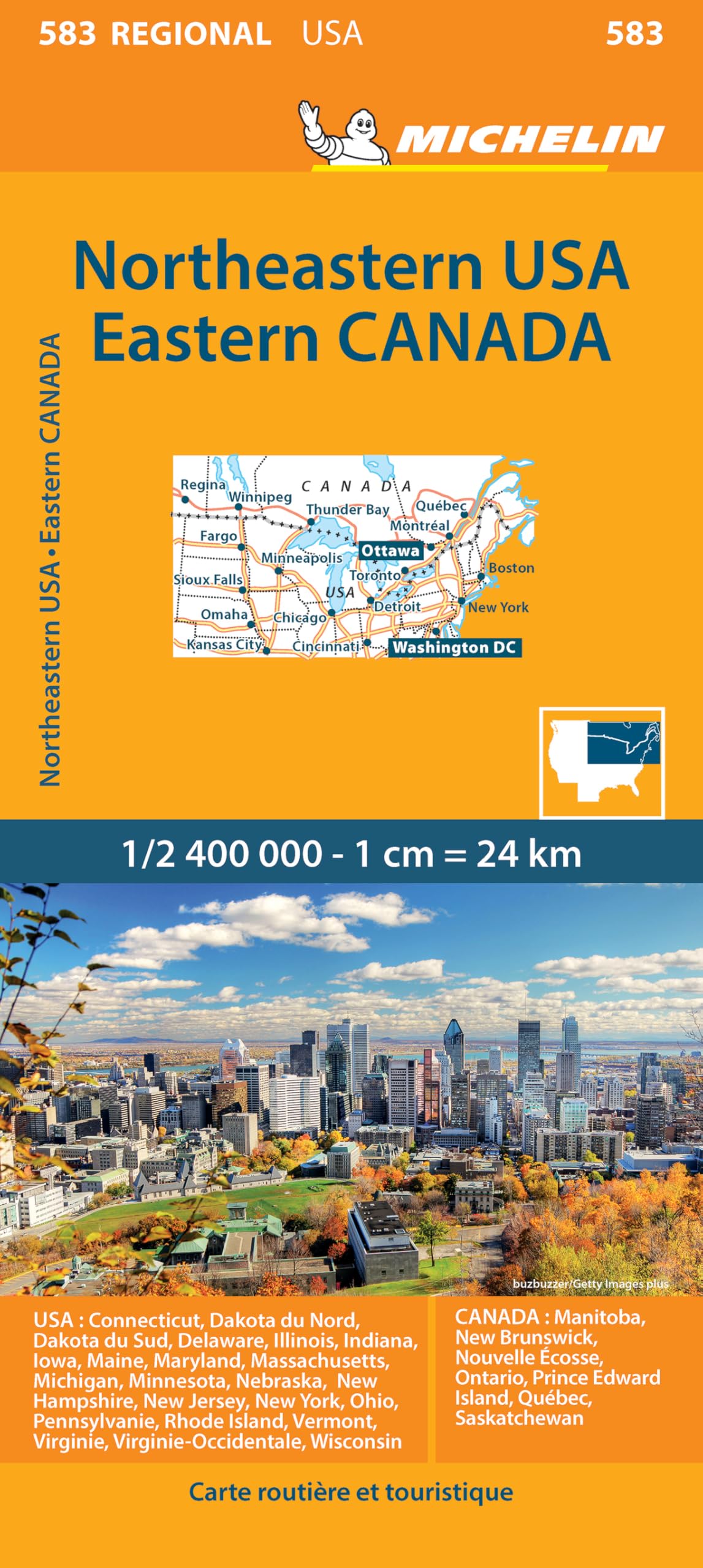 Libro: Carte Régionale Northeastern USA, Eastern Canada: 583