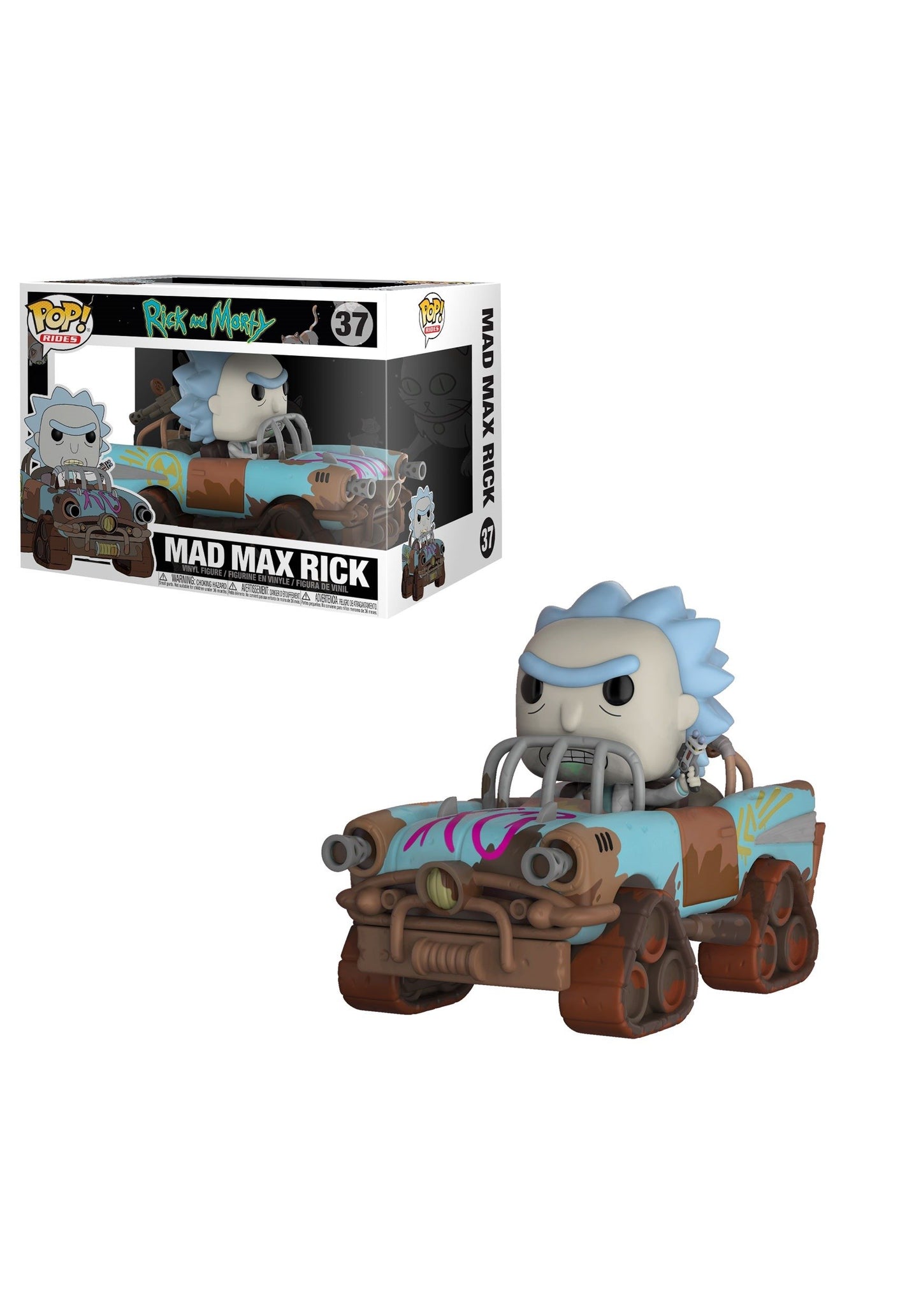 Funko Pop! Vehículos: Rick & Morty - Mad Max Rick Collectible Figura
