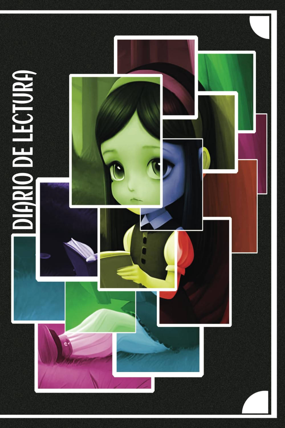 Libro: Diario de lectura: Cuaderno de registro de lecturas con bonita portada de tapa blanda personalizada, para amantes de los libros.