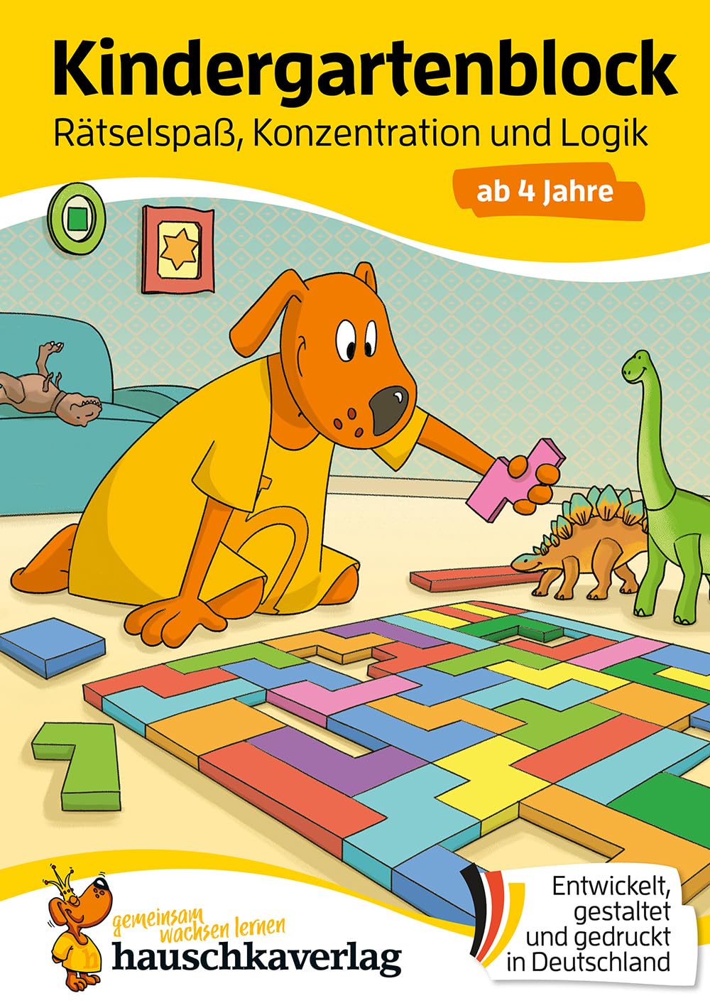 Libro: Kindergartenblock ab 4 Jahre – Rätsel-Spaß, Konzentration und Logik