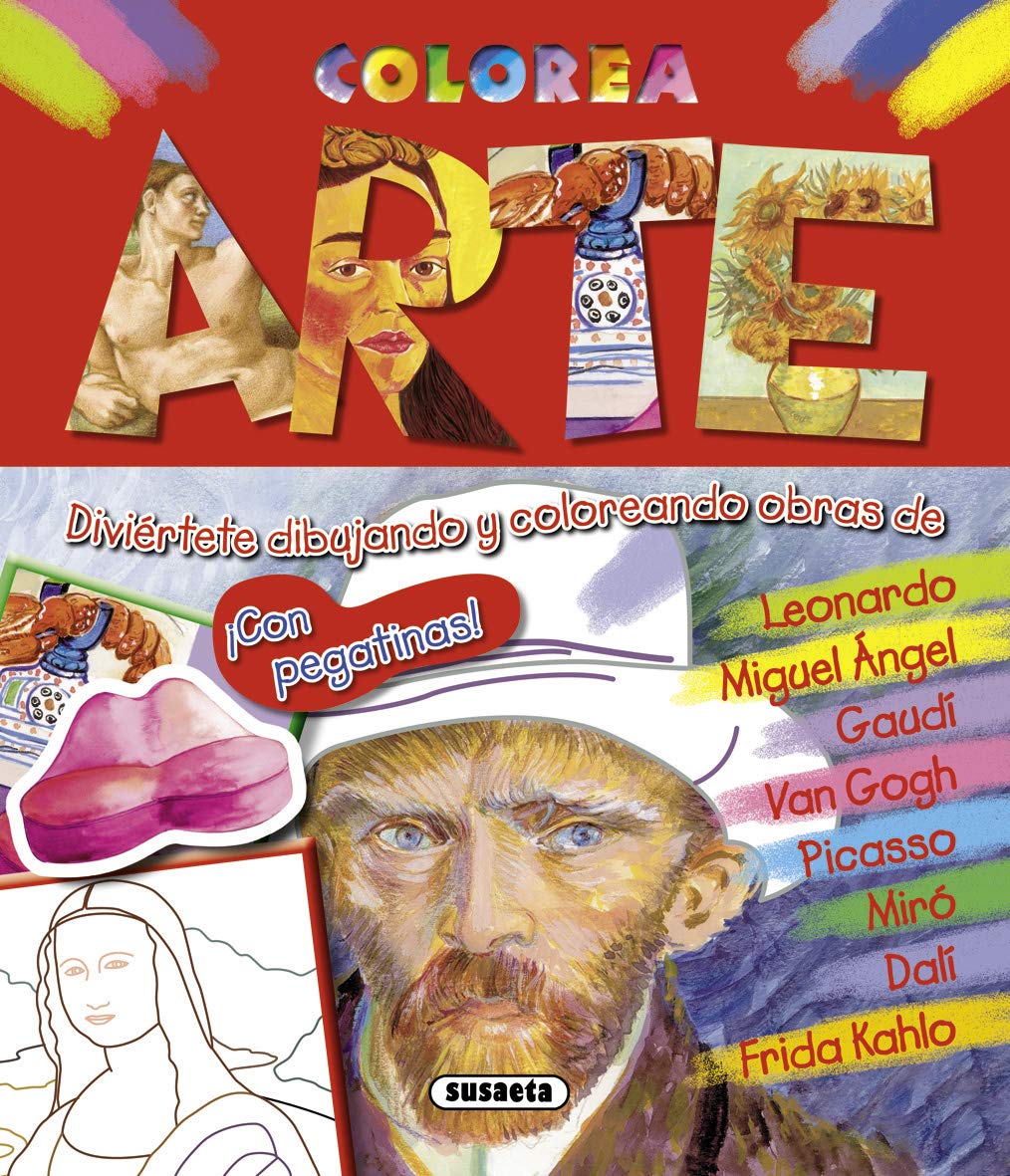 Libro: Colorea Arte con pegatinas