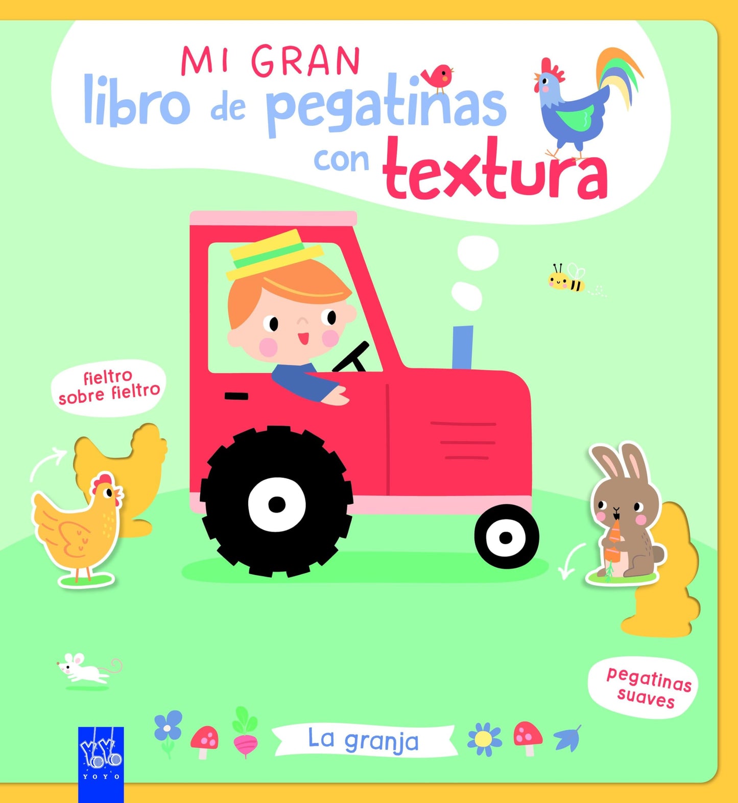 Libro: Mi gran libro de pegatinas con textura. La granja