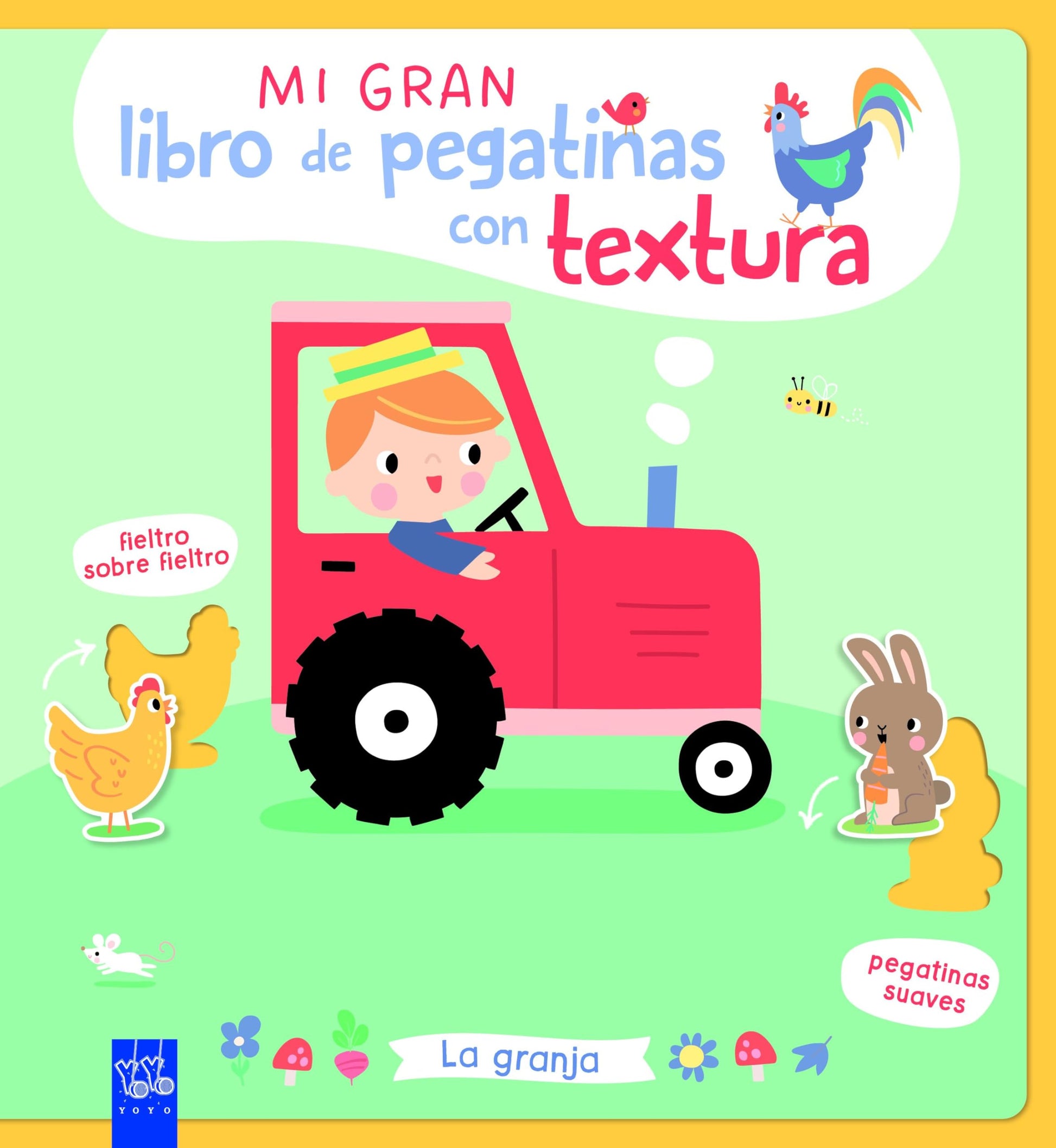 Libro: Mi gran libro de pegatinas con textura. La granja