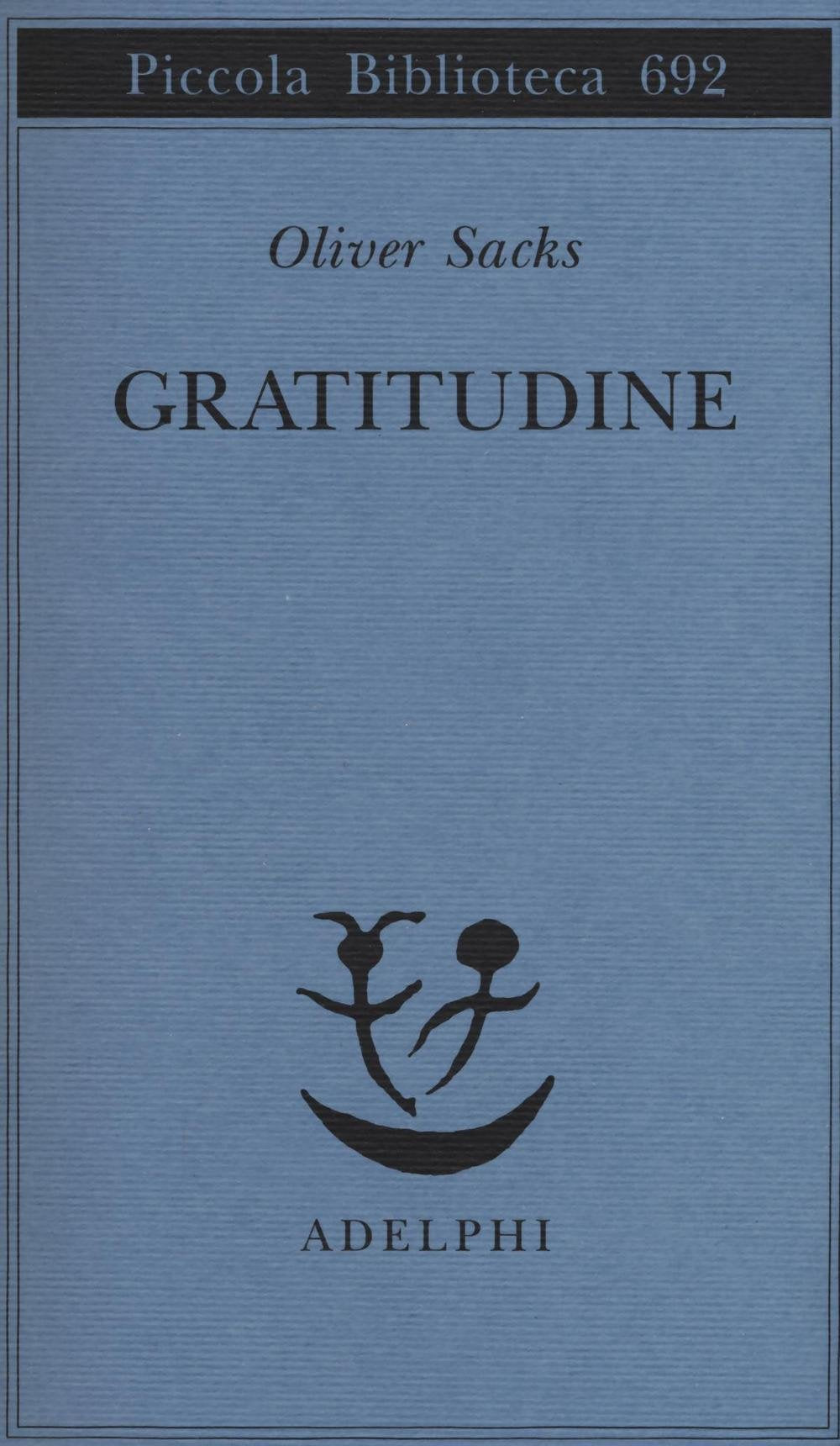Libro: Gratitudine (Piccola biblioteca Adelphi)
