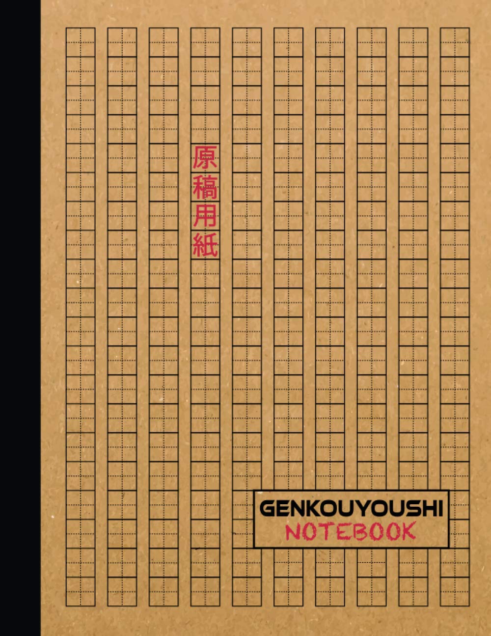 Libro: Genkouyoushi Notebook: Japanese Writing Practice Notebook. Tategaki Style for Hiragana, Katakana, and Kanji Japanese Characters. Large Print 8.5 x 11 inches