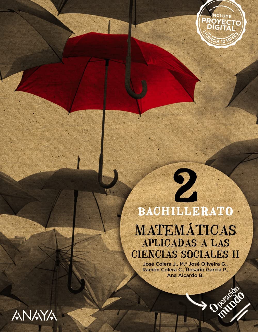 Libro: Matemáticas aplicadas a las Ciencias Sociales II. (Operación Mundo)