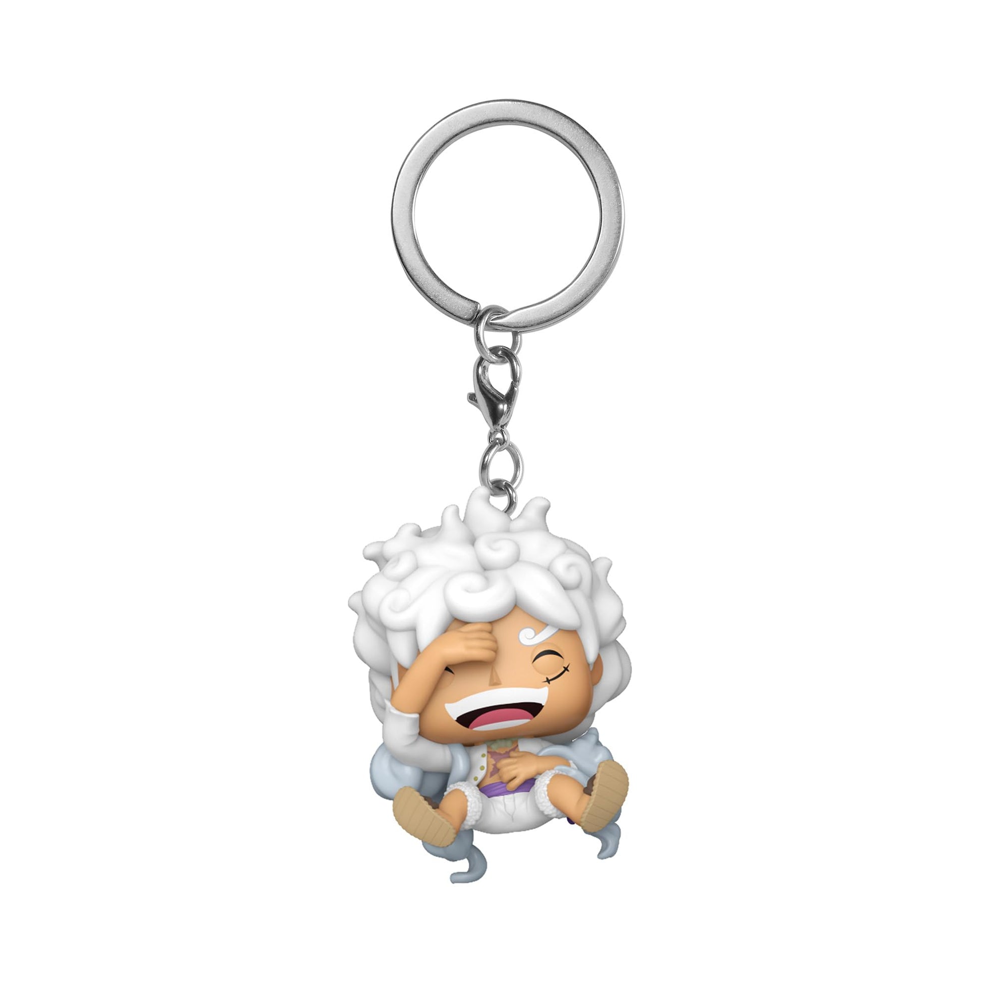 Funko Pop! Keychain: One Piece - Monkey D. Luffy Gear 5Novelty Keyring - Coleccionable Mini Figura - Stocking Filler