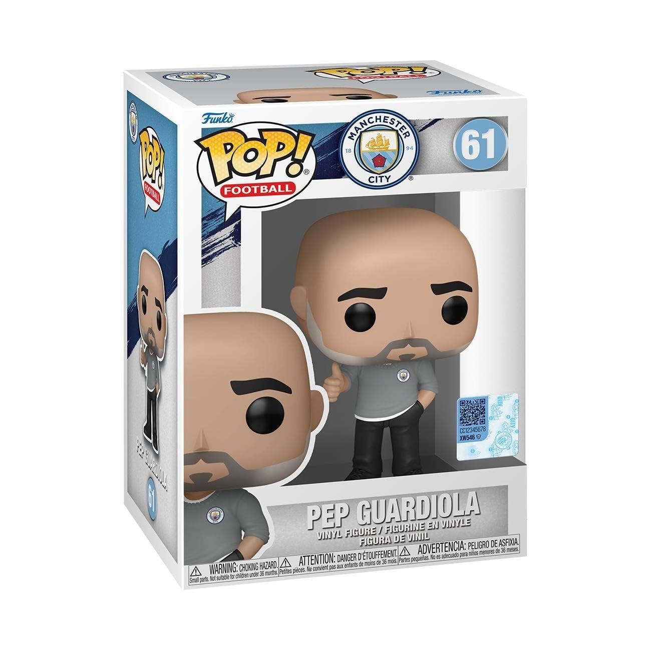 Funko Pop! Fútbol Americano: Pep Guardiola - Manchester City FC