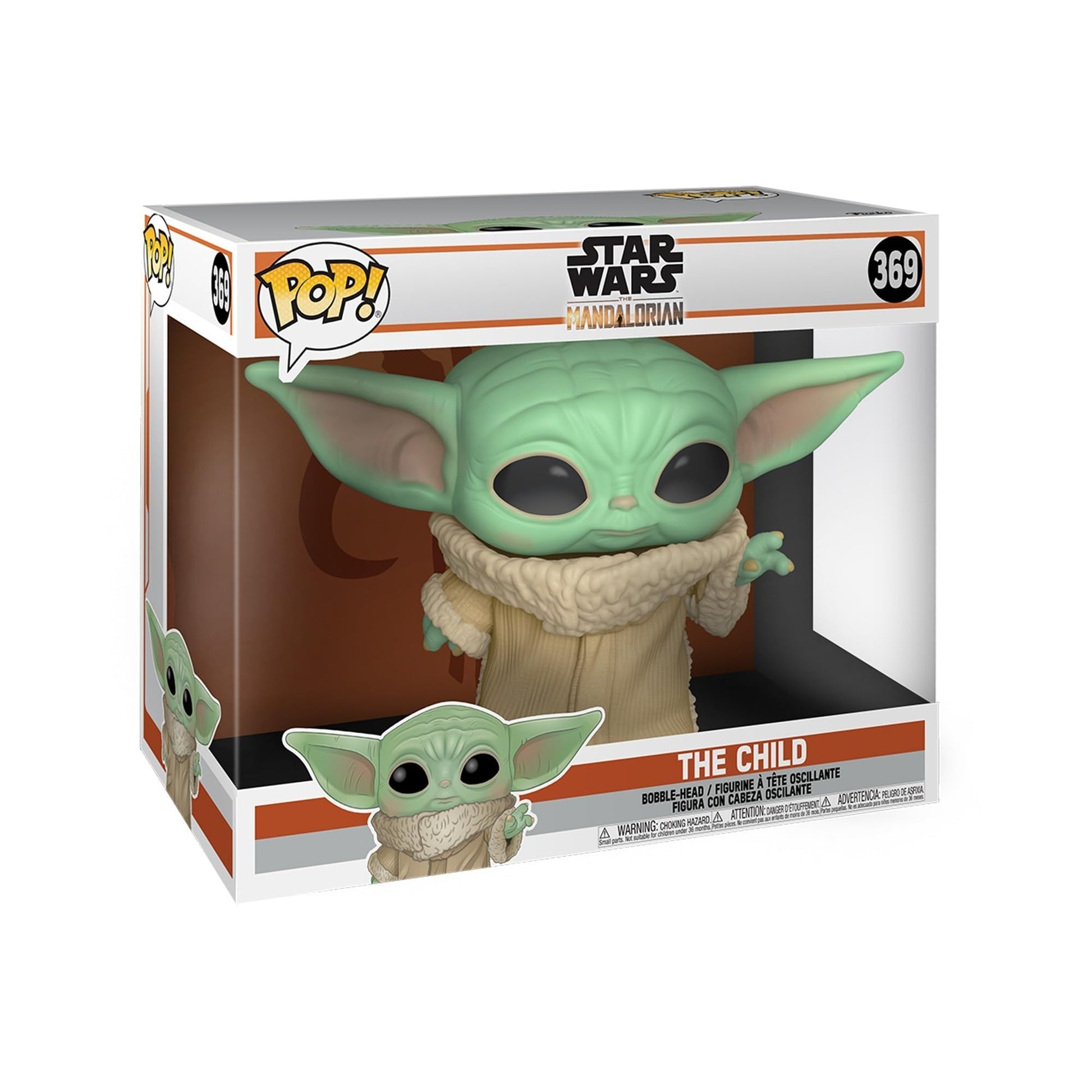 Funko Pop! Star Wars: El Mandaloriano - 10" Grogu (Baby Yoda)