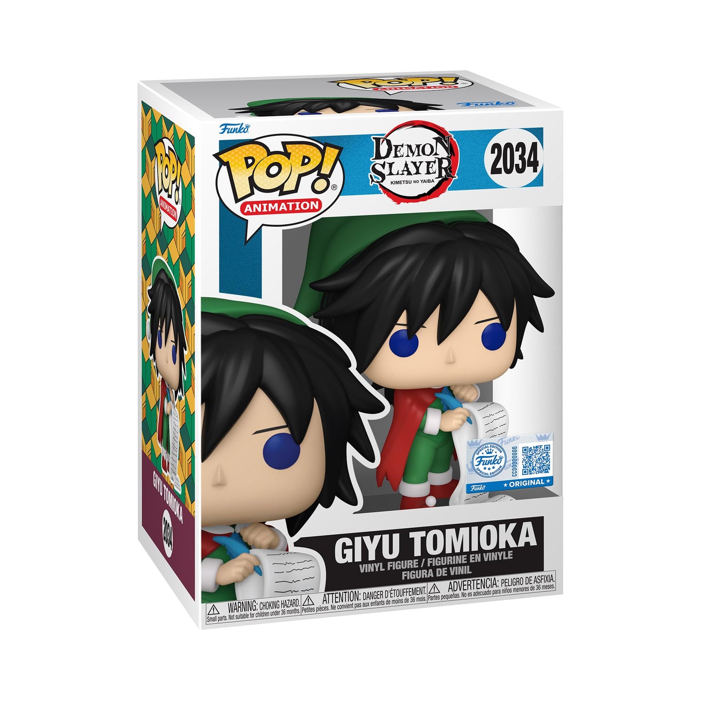 Funko Pop! Animación: Demon Slayer: Kimetsu no Yaiba - Giyu Tomioka - Exclusivo Amazon