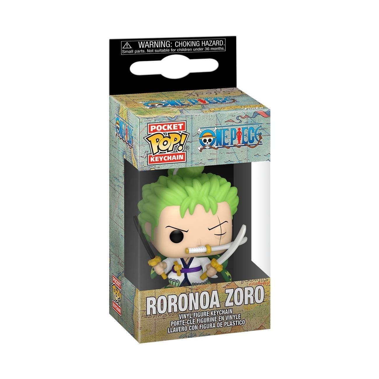 Funko Pop! Keychain: One Piece - Roronoa Zoro Novelty Keyring - Coleccionable Mini Figura - Stocking Filler