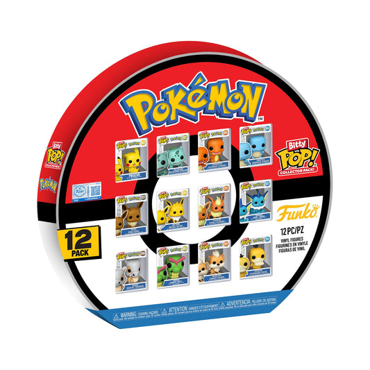Funko Bitty Pop! Pokemon - Pack of 12 - Includes Pikachu, Eveee, Charmander, Squirtle and More - - Collectible Miniature - Miniature Toys