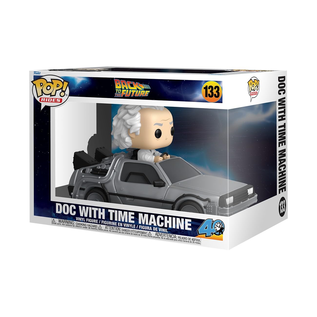 Funko Pop! Vehículos Deluxe: Back to the Future - Doc with Time Machine