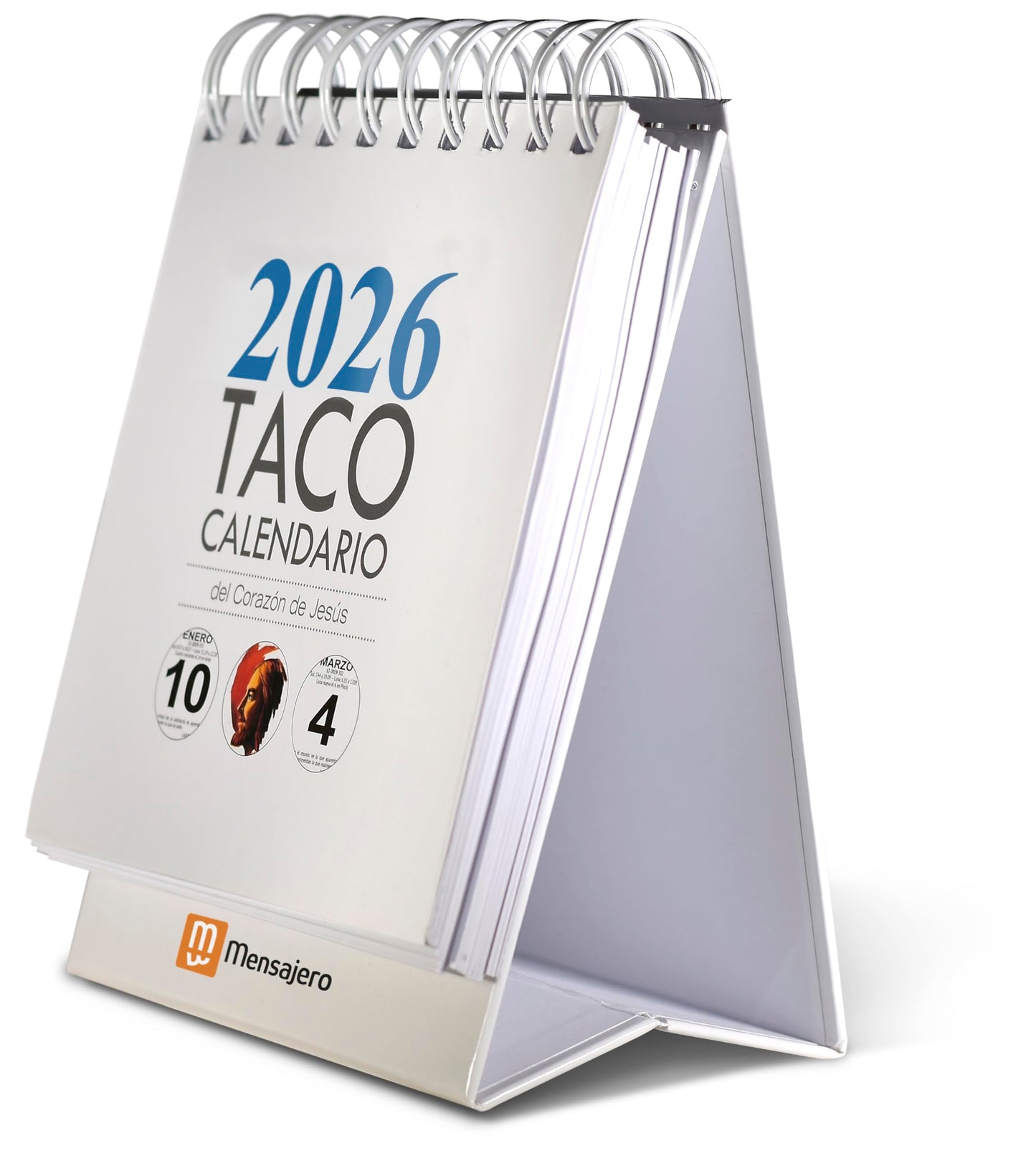Libro: Taco Calendario del Corazón de Jesús - Notas con soporte - 2026