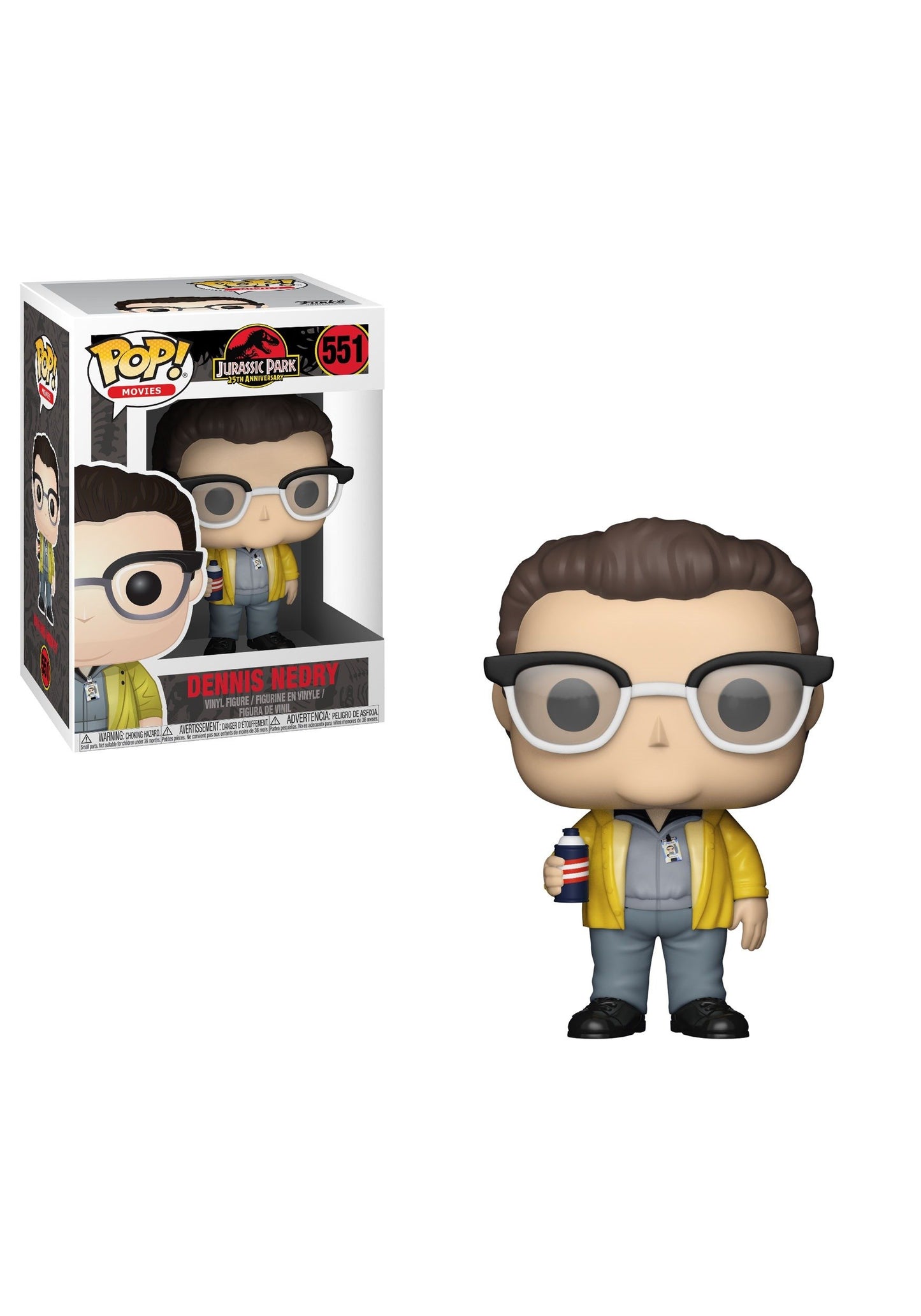 Funko Pop! Películas: Jurassic Park - Dennis Nedry Collectible Figura