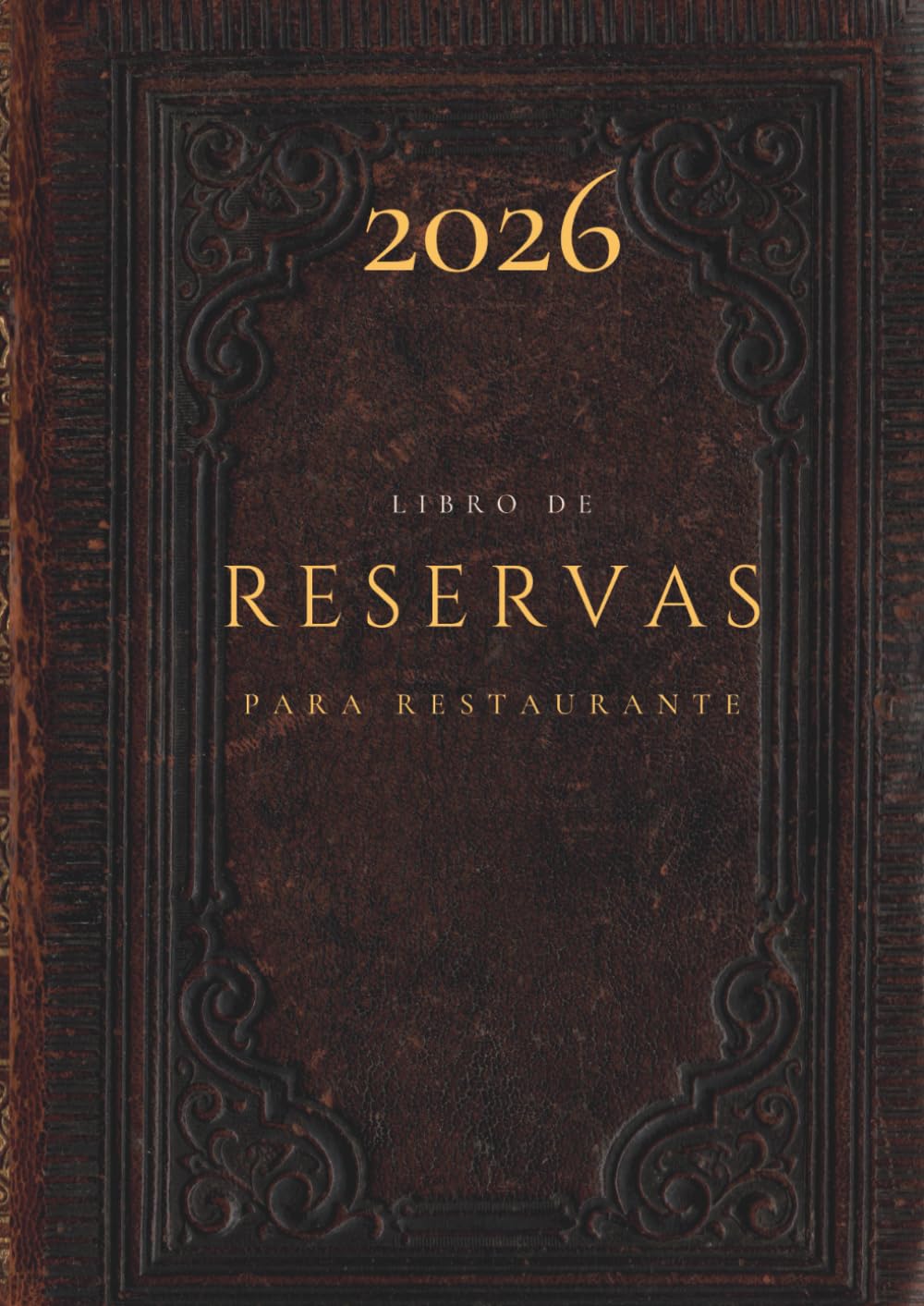 Libro de reservas para restaurante - Agenda para hostelería: Anual con fechas, organizador de reservas de mesas y espacios para restaurantes, hoteles, ... calendario vintage A4 (Spanish Edition)
