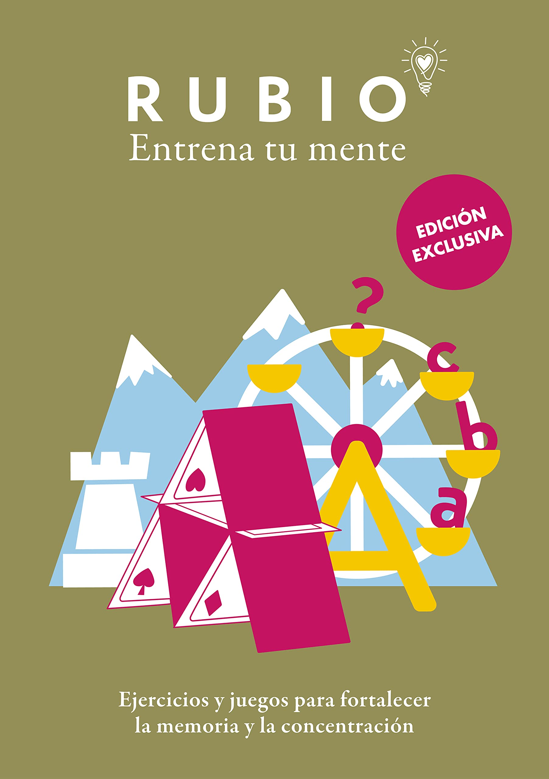 Ejercicios y juegos para fortalecer la memoria y la concentración (edición exclusiva) (Rubio. Entrena tu mente): Ejercicios y juegos de memoria para adultos (Crecimiento personal)