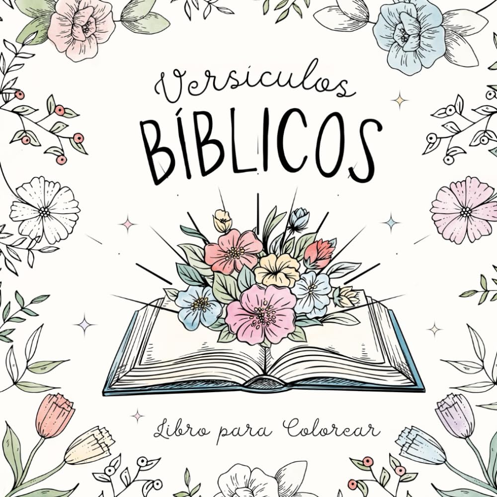 Libro: Versículos Bíblicos: Libro para Colorear con Versículos Ilustrados de la Biblia