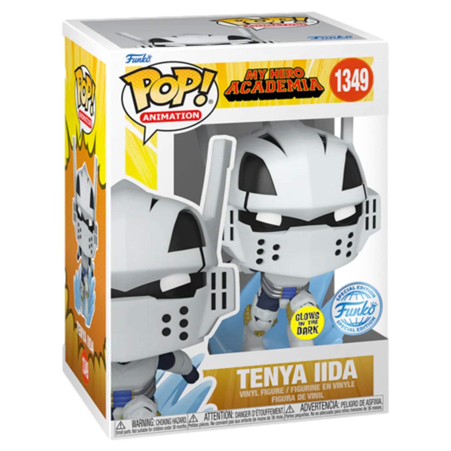 Funko Pop! Mi Academia de Héroes: Tenya Iida Special Edition Glow-in-The-Dark Multicolor Exclusivo Figura de Vinilo #1349