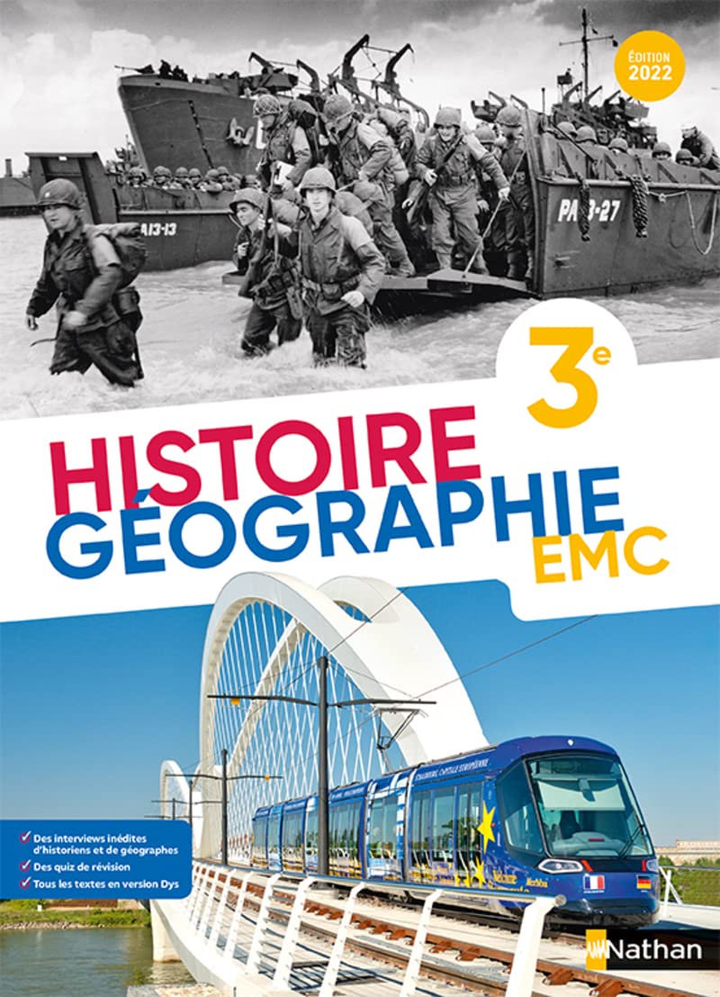 Libro: Histoire-Géographie-EMC 3e - 2022 - élève