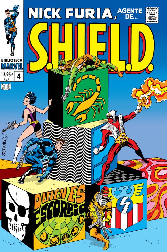 Libro: Biblioteca marvel nick furia, agente de s.h.i.e.l.d. 4. 1968. strange tales 164-168, nick fury, agen