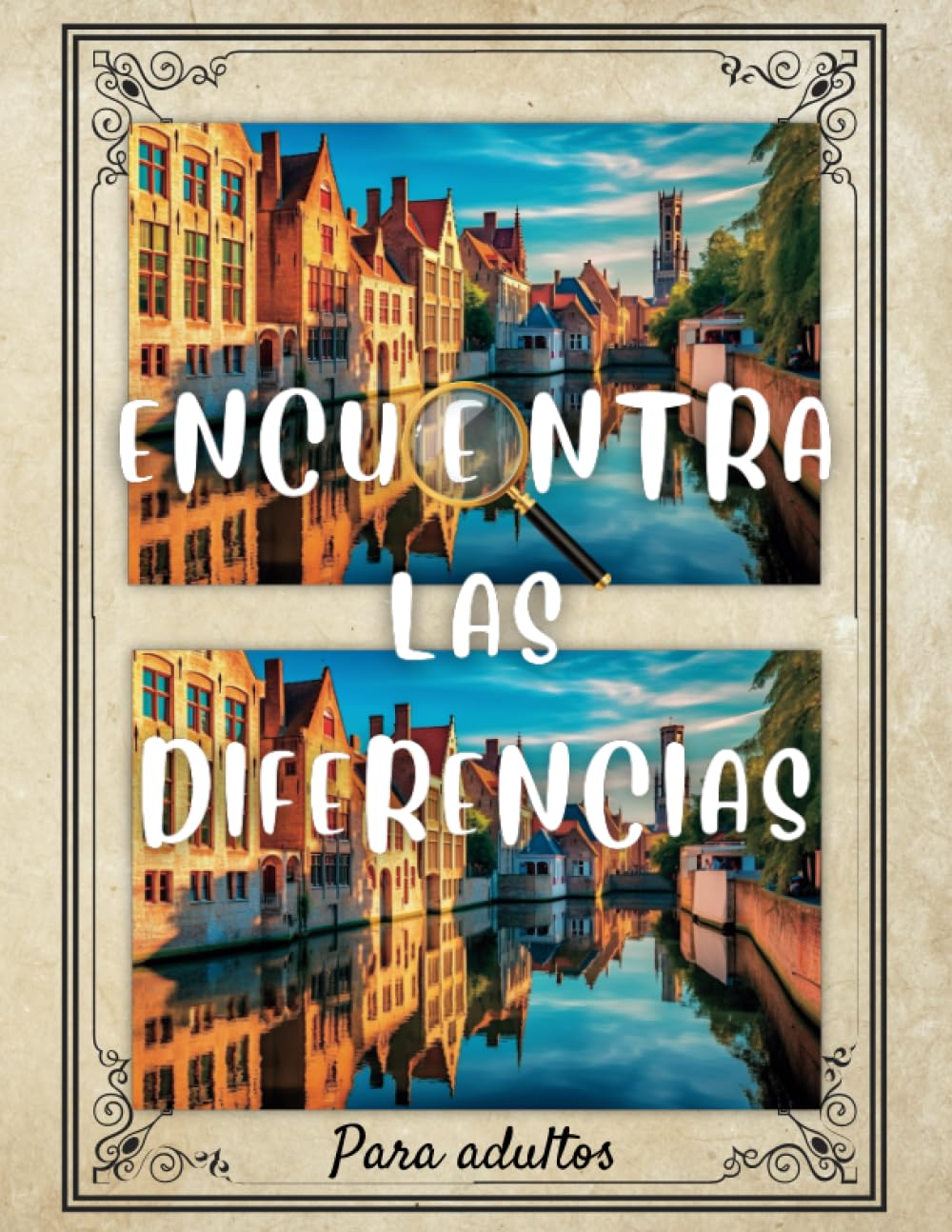 Libro: Encuentra las diferencias para adultos: 52 imágenes a color con más de 370 diferencias por encontrar (Spanish Edition)