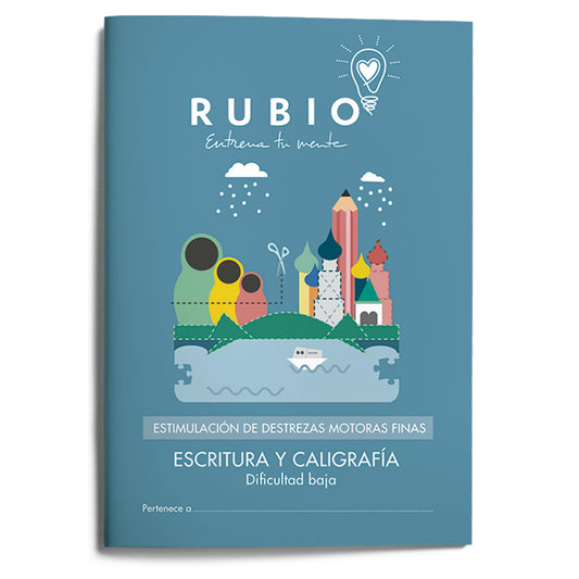 Escritura y caligrafía - Dificultad Baja | RUBIO | Estimulación de destrezas motoras finas: 1 (Estimulación de Destrezas Motoras Finas (Escritura y Caligrafía))