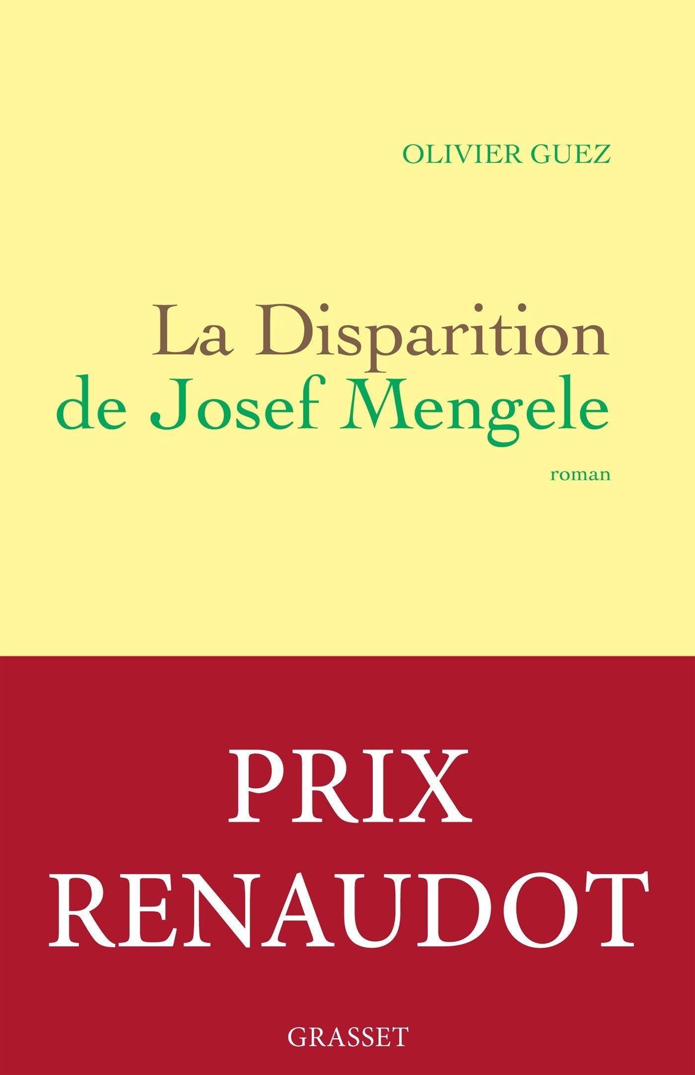 Libro: La disparition de Josef Mengele: roman